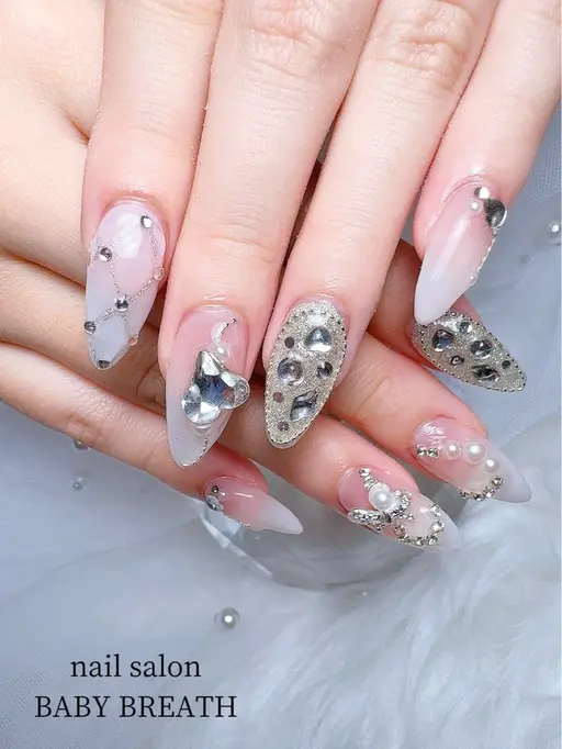 【ハンドネイル】長さだし10本+持込デザインOK◎オフ込110分アートし放題