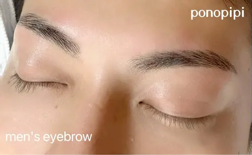 メンズアイブロウwax脱毛♪