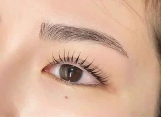 【アイブロウwax ✖️ まつげパーマ】韓国風束間仕上げ🌻