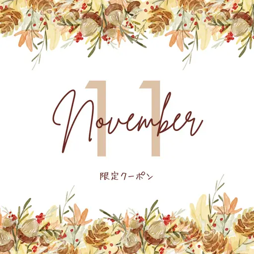 ▼★☆11月・12月限定クーポン☆★▼