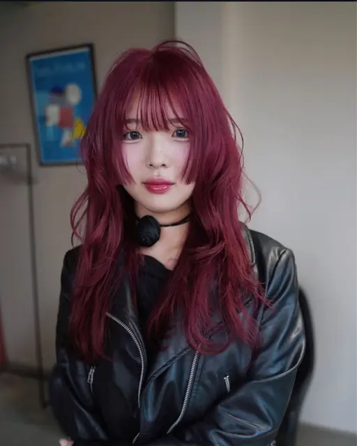 【大人っぽワインレッド🌹】リタッチ×カラー　ミニモ学割　暖色カラー　ワインレッド