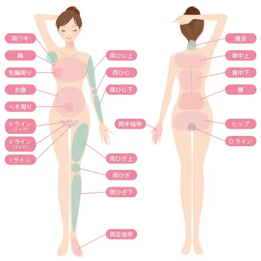 【SALE 】🚺女性 抜ける光⚡️全身脱毛【人気No.1】顔～足先  拭き取り不要美肌ジェル使用のハイスピード脱毛