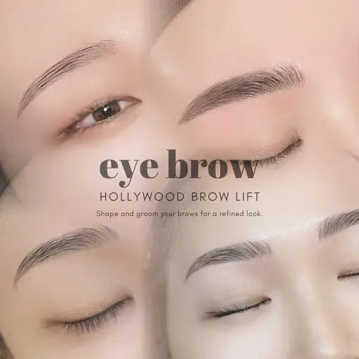 【期間限定🩷】50%off㊙️眉毛/ハリウッドブロウリフト(眉毛パ-マ➕眉毛wax)黄金比スタイリング込み🫧🤍