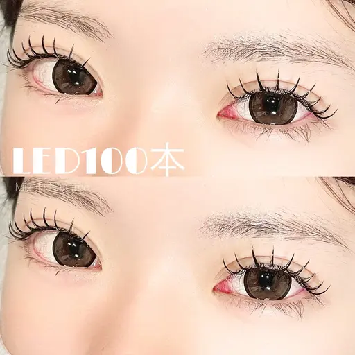 🦋圧倒的モチの良さで話題🦋LEDマツエク100本※HPBはアイシャンプー、お色替え、オフ無料