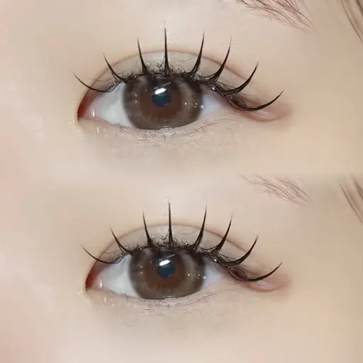 【下がりまつ毛改善✨️】LカールLEDマツエク140​〜​160本🎀🖤初回オフ無料