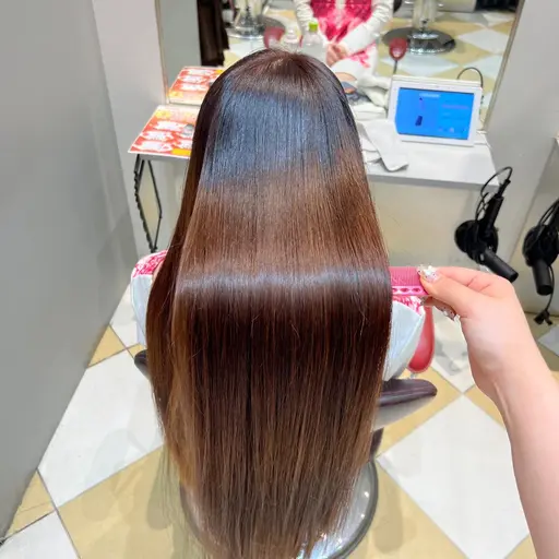 今限定⭐️1日1人‼️梅雨に負けない‼️✨酸性ストレート✨(ケア込)＋カット　髪質改善TOKIOトリートメント込み