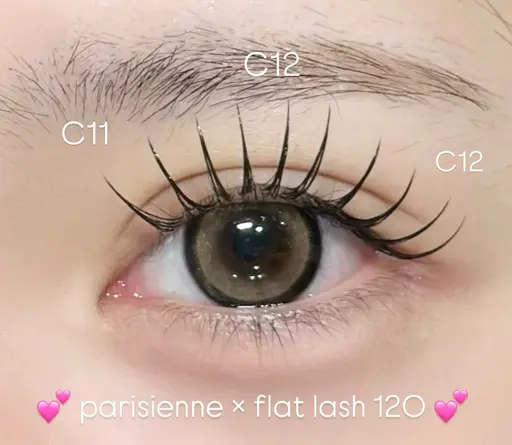 🩶パリジェンヌ+エクステ120本🩶 【アイシャンプー&コーティング付き】