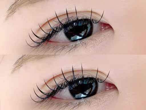 【学割U24】平日限定/フラットラッシュ120本/束感仕上げ