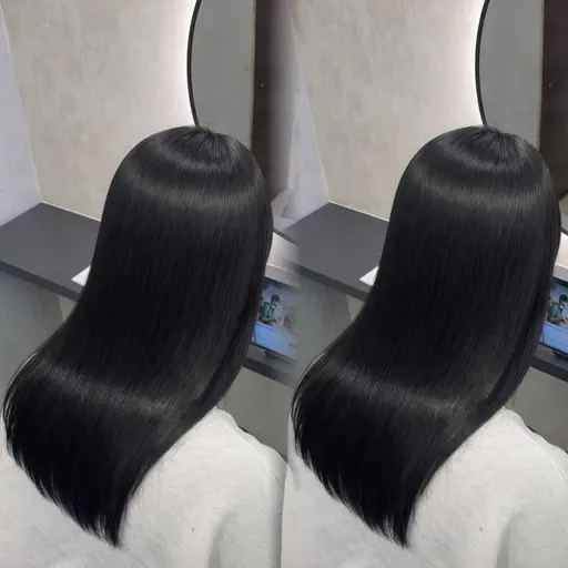 🫧 触れたくなる艶髪美髪矯正🫧美カット＋美髪縮毛矯正＋トリートメント