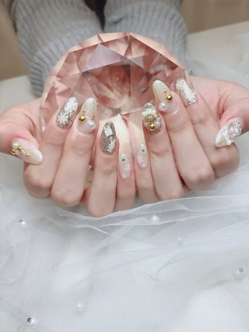 \12月限定!!/❣️自爪ジェル/10本デザインし放題/キャラクター.ロゴ.3D×/パーツ+¥150〜/オフケア込