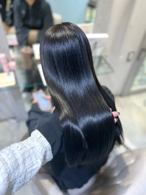 【🩵本日2名様限定80%オフ🩵】プレミアムケアカラー➕トリートメント⭐️➕マイクロバブル🫧➕超音波アイロン✨