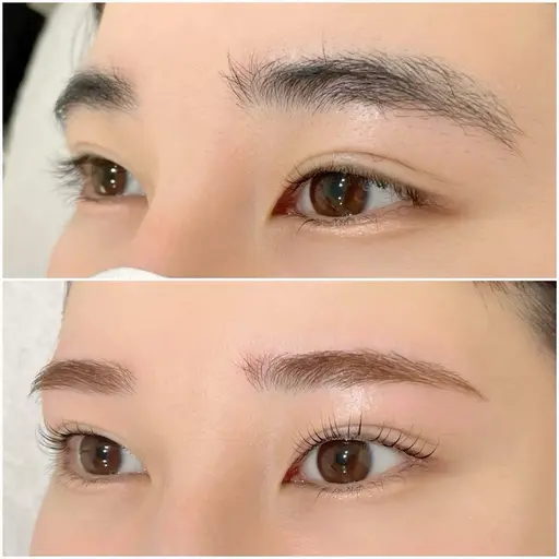 🎍平日限定🎍🉐美眉アイブロウWax＋カラー🩵＋パーマ(パリジェンヌorパーマ選択可)1日1名様限定❣️