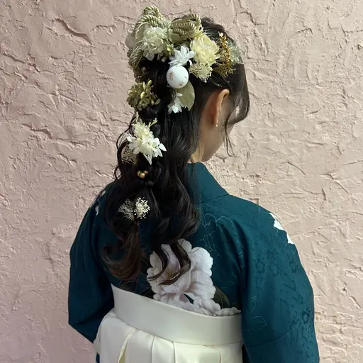 🏫卒業式🌸袴着付け＋ヘアセット
