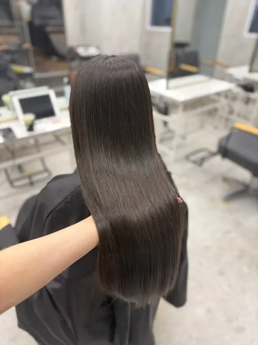 🤍【艶髪メニュー】🫧ケアカット＋ケアカラー＋premium髪質改善Tr🫧