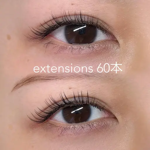 【エクステ】フラットラッシュ40~60本
