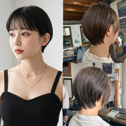 【平日19時～女性限定】リクエスト予約必須ショートカットモデル✨️5cm以上カットのみ