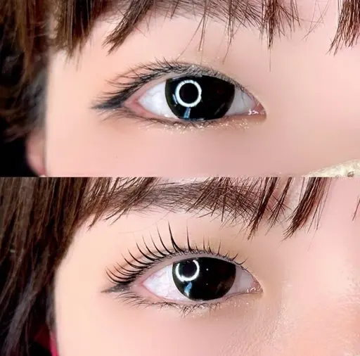 【12月限定🎄人気No1💖韓国風まつ毛パーマ🎀】フェニックスサポートジェルを使用したコーティング付束感仕上げ✨