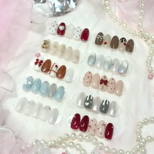 🔰口コミ記入必須【Jr．】HAND⭐️オフなし⭐️冬デザイン❤️バレンタイン＆ホワイトデーにぴったり♡