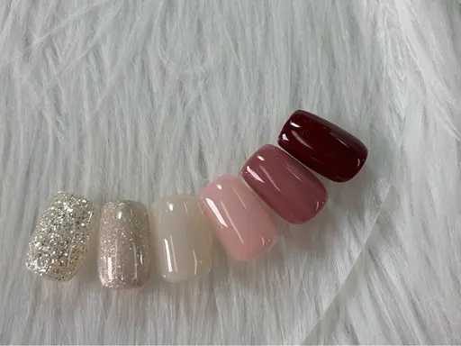 【 ハンド💅 】ワンカラーorラメグラ🩵オフあり🍑 （フラッシュorマグネット変更＋550円🫧)