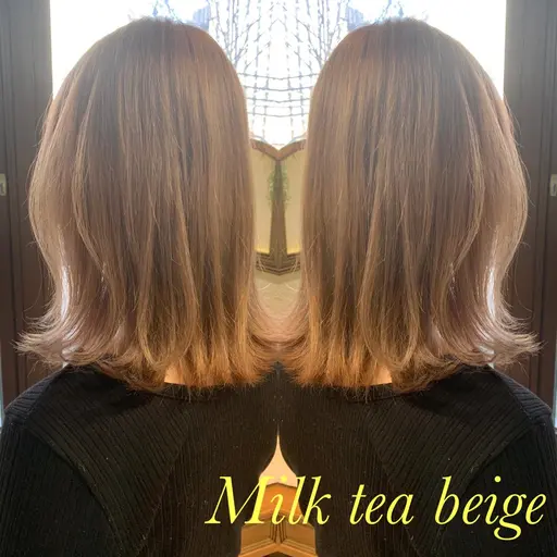 人気No.1✨似合わせカット+艶感カラー+超音波トリートメント￥13,200→￥7700