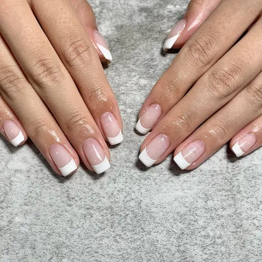 💅(オフ有)バーチャルフレンチ ( ベースカラーあり )