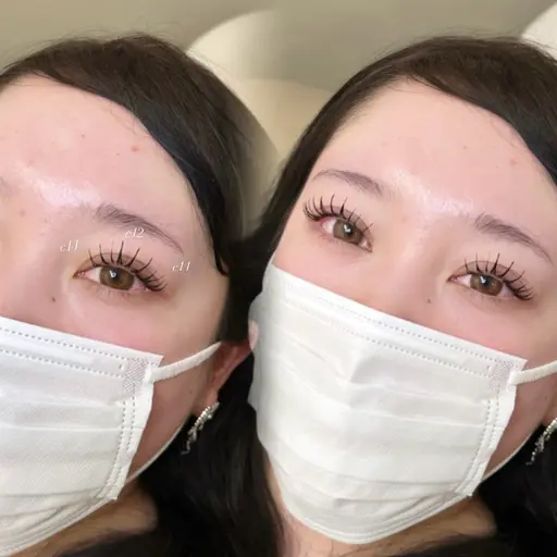 【🩷本日12日限定※口コミご協力必須🩷】オフ込フラットラッシュ100本✨高級コーティング束感仕上げ