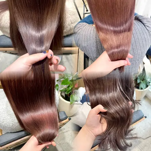 《定番メニュー》カット➕艶ワンカラー✨