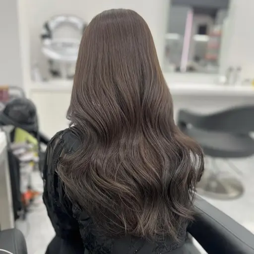 💘ミニモ学割💘モデルの様な贅沢うる艶ワンカラー+炭酸スパ+コテ巻き仕上げ🫧