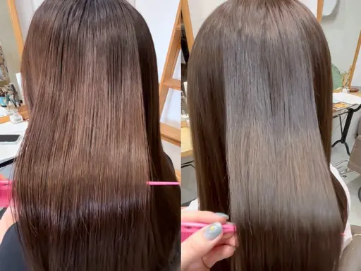 ⭐️大人気No.1⭐️カラー＋カット＋【圧倒的ツヤ感】次世代型髪質改善トリートメント
