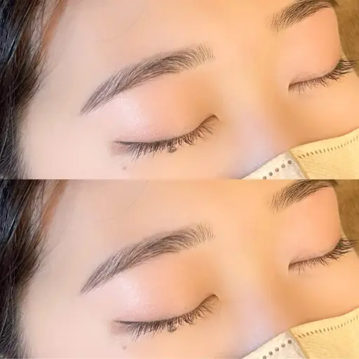 ✔️部分的な濃さが気になる方♡アイブロウスタイリング♡(ワックス+カット+間引き)お仕上げメイク付き♡