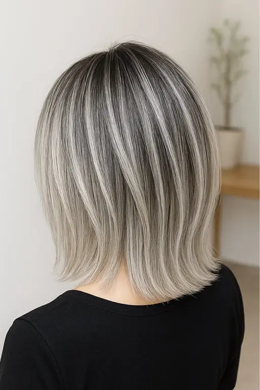 【透明感MAX】大人ボブの外国人風シャドールーツカラー&酸熱トリートメント🫧✨最高級ケアブリーチ使用✨