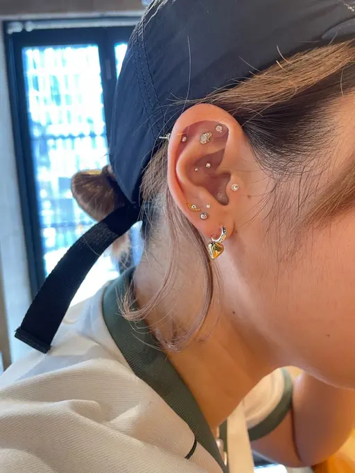 🌿耳つぼジュエリー両耳ok☆片耳7粒ずつまで☆