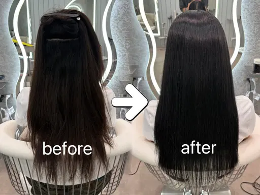 【⭕️40%off⭕️ 髪質は変えられる ✨】【髪質改善】美髪縮毛矯正➕うる艶ヘアトリートメント🌈  大宮/美髪矯正