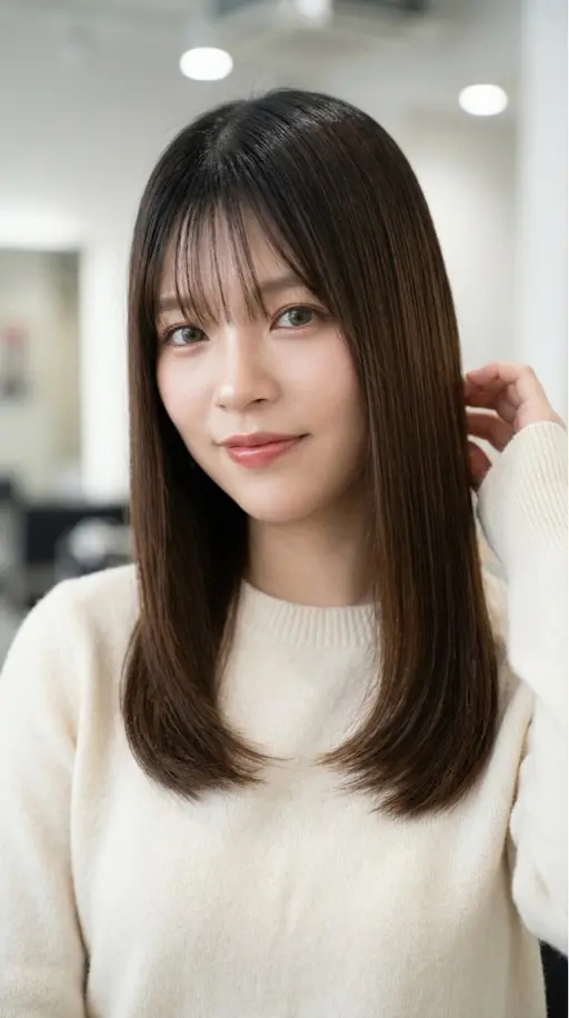 🌟人気No.1🌟髪質改善縮毛矯正＋前髪カット「柔らかいのに、しっかり伸びる。」岡部式ストレート