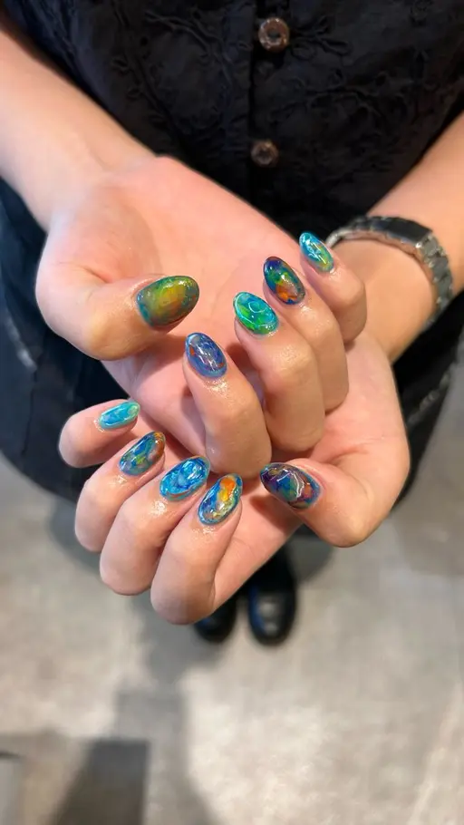 【U25】ミニモ限定価格★個性派アートネイル☮️⁺₊ ཐིཋྀ ₊⁺