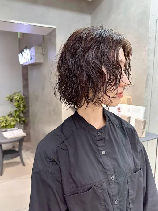 🌱カットパーマ ✂️🌀#外国人風パーマ👩🏼‍🦱#お洒落パーマ#カジュアルパーマ