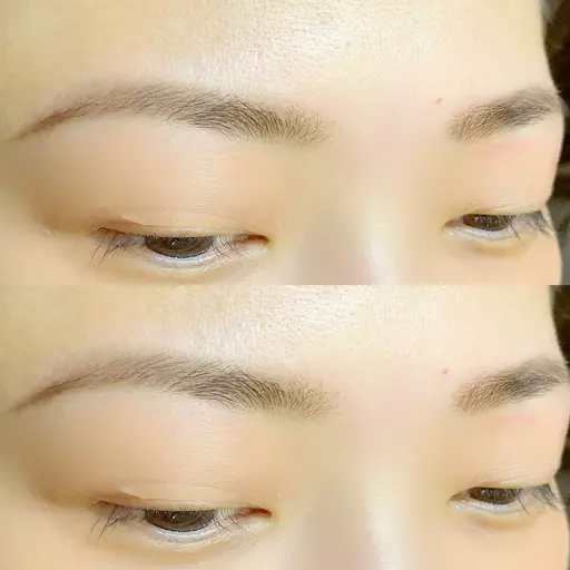 眉ワックススタイリング