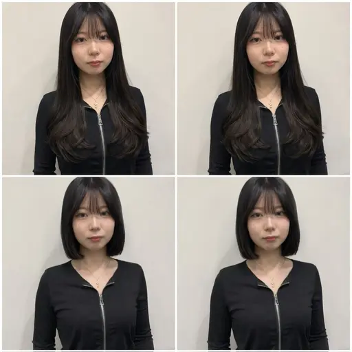 【👑人気No.1✨️】ワンカラー➕Aujuaトリートメント➕シールエクステ80本➕毛先揃えるカット《ロング/韓国ヘア》