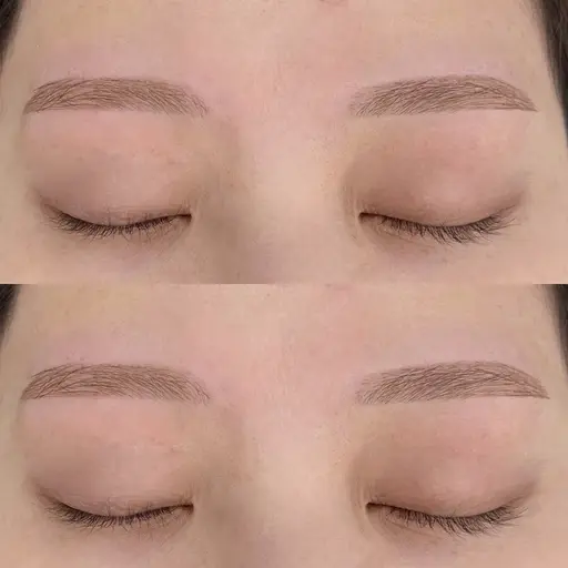 アイブロウワックス+メイク