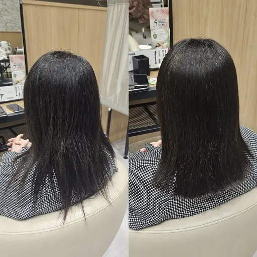 手櫛で◎朝時短☀️🌱【4月13日10時30分〜】カット＋ 髪質改善ストレート(縮毛矯正)