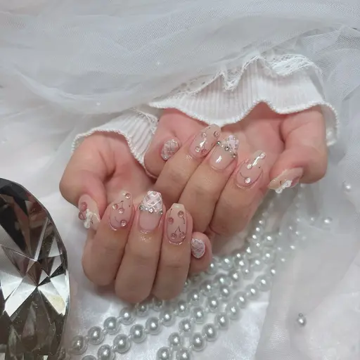 ハンド💎持ち込み10本アート（オフなし）