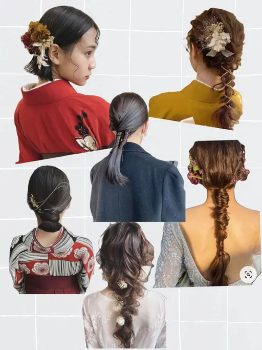 【結婚式の参列　二次会　推し活💓🌈】ヘアセット