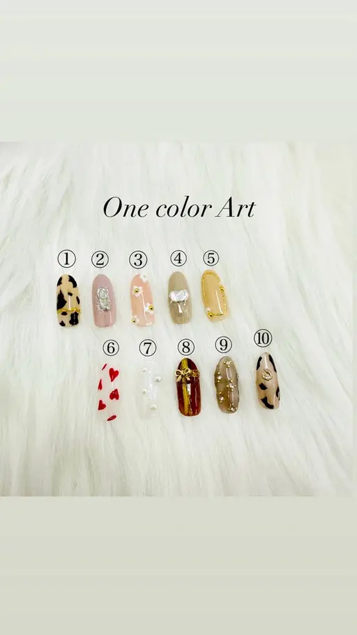 1【オフ有】ワンカラー+写真アート2本付 0円