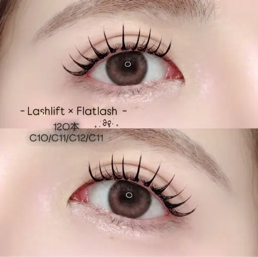 👉ジュニアアイリスト施術★ナチュラルラッシュリフト×フラットラッシュ120本🧡ᩚ《付け足し･カラーエクステ不可》