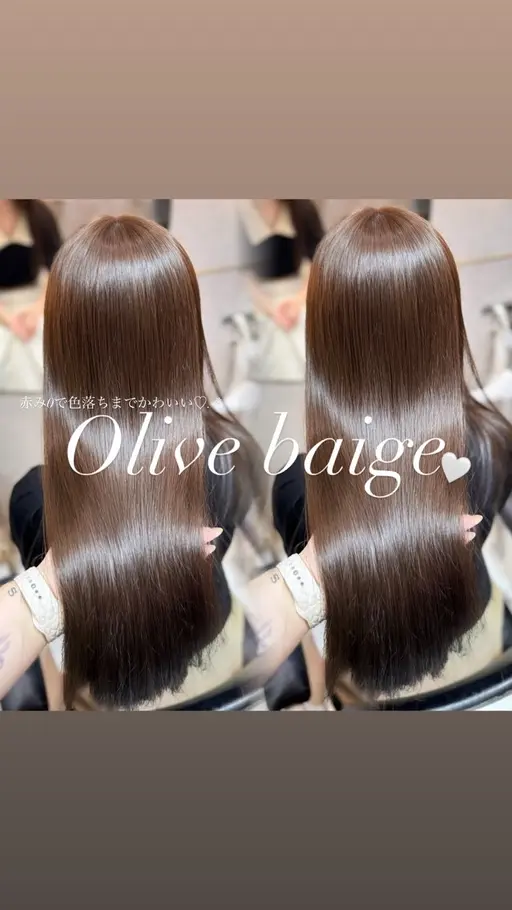 .⋆𝜗𝜚透明感たっぷり明るめにしたい方♡.·*.ブリーチなしダブルカラー＋1step treatment🤍🪽