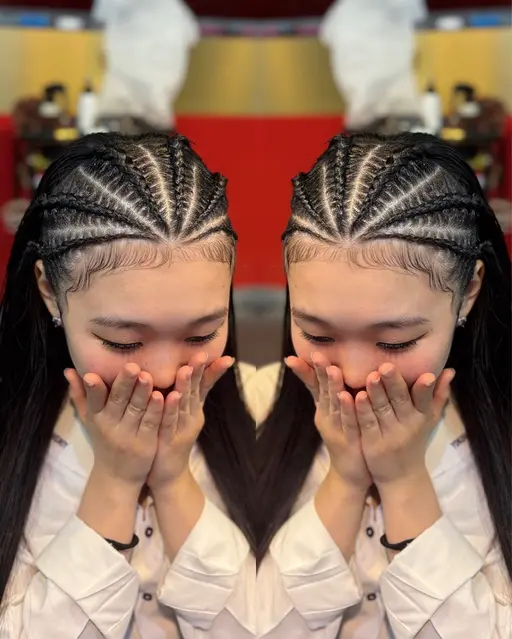 【補足説明必ずお読みください】ハーフコーンロウ地毛編み込み×6本シャンプー付き🫧