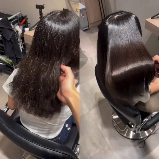 【完全お任せ】髪質改善フルオーダー美髪コース（カットカラーストレートトリートメント）