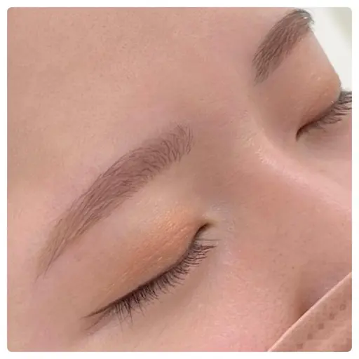 【ゲジ眉卒業】美眉スタイリング🧡（眉毛wax脱毛＋眉メイク＋毛量調整）ふんわり薄眉へ✨