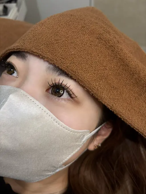 練習モデルまつ毛エクステ120本まで