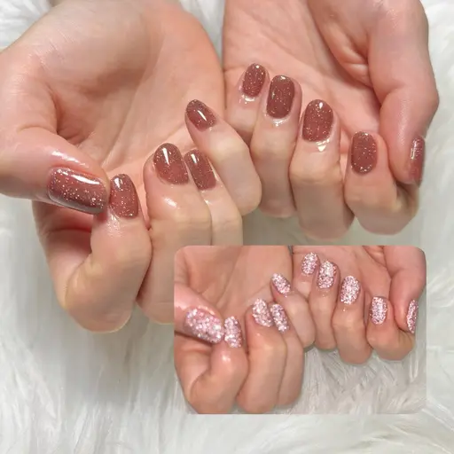 ⚡️存在感ばっちりラメ⚡️【フラッシュネイル】